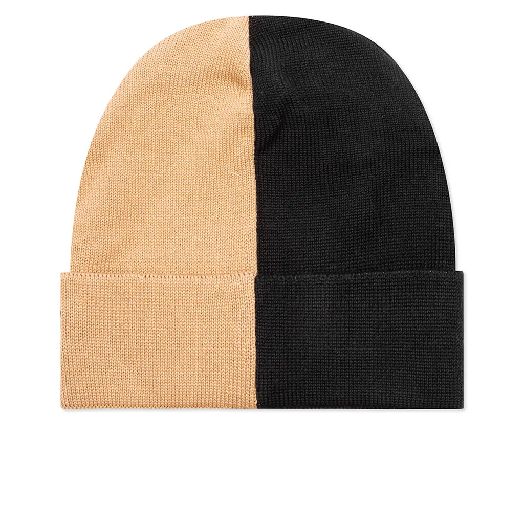 Colorblock Beanie - Sand/Blue